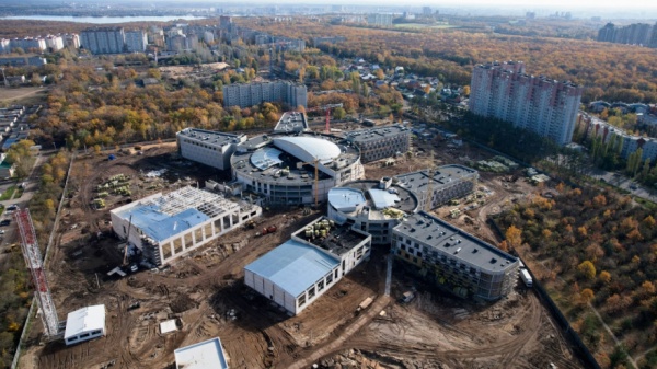 мегашкола, стройка, панорама(2022)|Фото: пресс-центр правительства Воронежской области