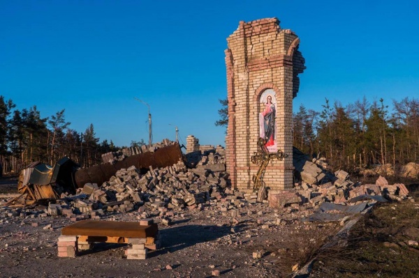 донбасс, луганщина, разрушенная церковь(2023)|Фото: пресс-служба правительства Астраханской области
