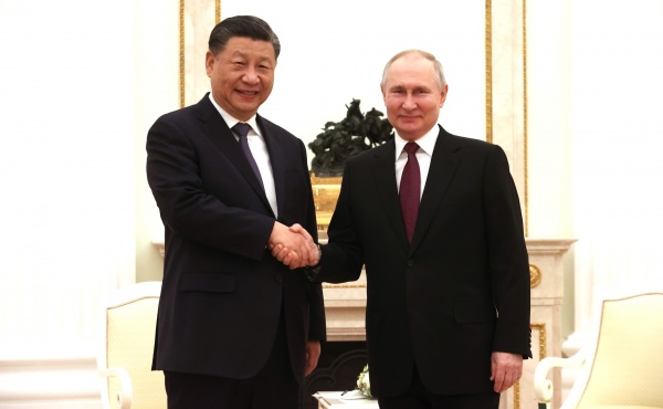Владимир Путин с председателем Китайской Народной Республики Си Цзиньпином(2023)|Фото: Сергей Карпухин, ТАСС