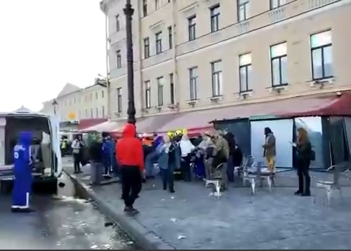 Взрыв в кафе на Университетской набережной в Санкт-Петербурге.(2023)|Фото: t.me/bbbreaking