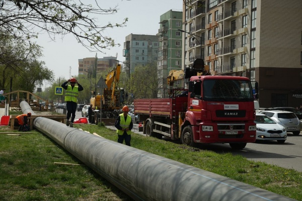 городская инфраструктура, труба, ремонт канализации, жкх(2023)|Фото: пресс-служба правительства Астраханской области