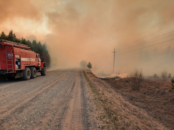 Пожар в селе Успенка(2023)|Фото: ГИБДД Тюменской области