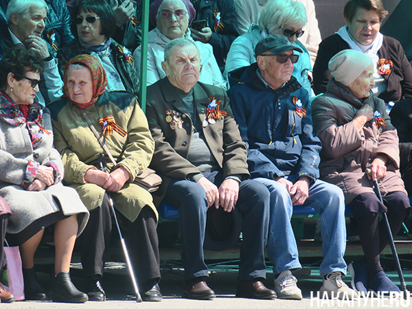 Ветераны на параде Победы 9 мая в Верхней Пышме(2023)|Фото: Накануне.RU