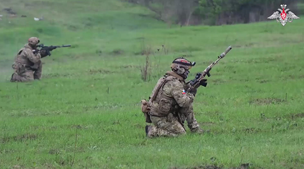 Подготовка подразделения спецназа в тыловой зоне СВО(2023)|Фото: скриншот с видео Минобороны РФ