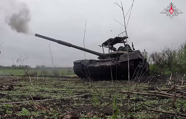 Танк Т-72Б3 на передовых позициях(2023)|Фото: скриншот с видео Минобороны РФ