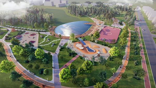 Проект благоустройства парка в Кировграде(2023)|Фото: департамент информационной политики Свердловской области