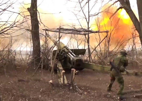 Работа артиллерии в зоне СВО(2023)|Фото: кадр Минобороны РФ