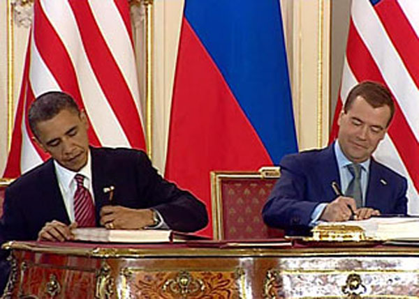 Медведев Обама подписание договор СНВ-2 Россия США|Фото: Вести.RU