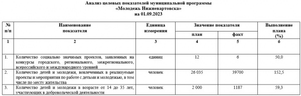 Анализ целевых показателей(2023)|Фото: tochka.in