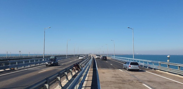 Крымский мост, движение по которому полностью восстановлено(2023)|Фото: Официальный telegram-канал вице-премьера Марата Хуснуллина