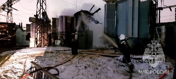 пожар, тракторный завод, масляный трансформатор(2023)|Фото: МЧС Челябинской области