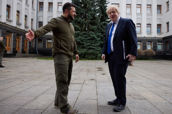 Владимир Зеленский, Борис Джонсон(2023)|Фото: Telegram-канал Владимира Зеленского