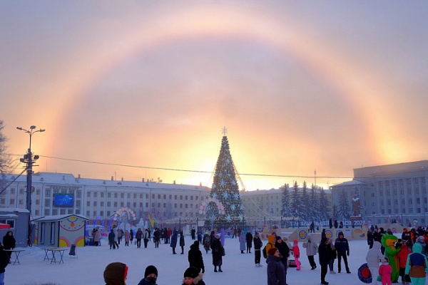 киров, новый год, зимняя радуга(2024)|Фото: kirovreg.ru