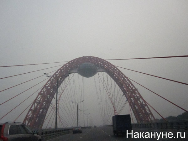 живописный мост москва смог дым | Фото:Накануне.RU