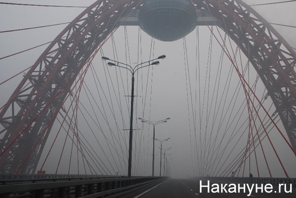 живописный мост москва смог дым | Фото:Накануне.RU
