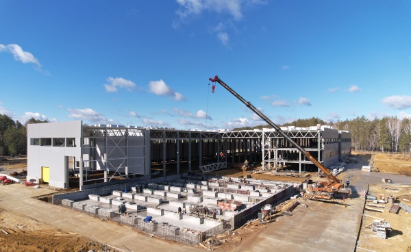 Строительство нового завода по производству газобетонных блоков "Теплит" в Сысертском районе(2024)|Фото: пресс-служба компании "Атомстройкомплекс"