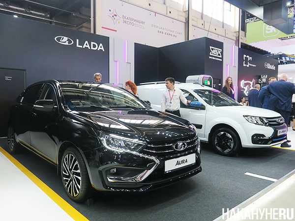 электрокар LADA e-Largus, AURA на иннопроме 2024(2024)|Фото: Накануне.RU