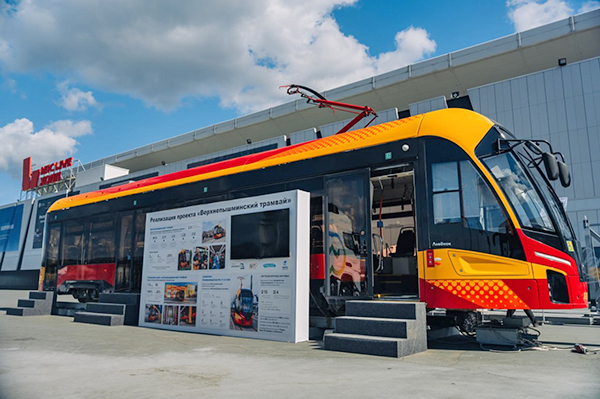 Проект "Верхнепышминский трамвай", представленный на выставке ИННОПРОМ(2024)|Фото: пресс-служба ООО "Мовиста"