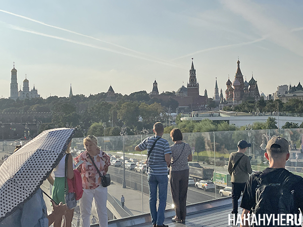 Парк "Зарядье" в Москве, вид со смотровой площадки(2024)|Фото: Накануне.RU