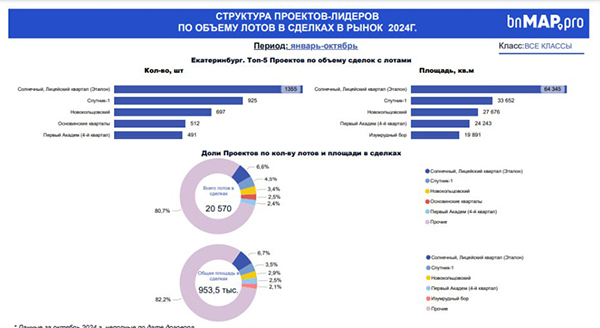 Данные цифрового сервиса мониторинга и анализа новостроек bnmap.pro 2024 года(2024)|Фото: Группа компаний "КОРТРОС"