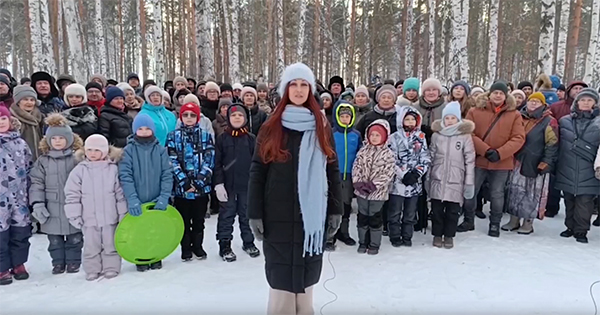 Обращение жителей Академического района Екатеринбурга к президенту Владимиру Путину с просьбой защитить Березовую рощу(2024)|Фото: скриншот с видео жителей