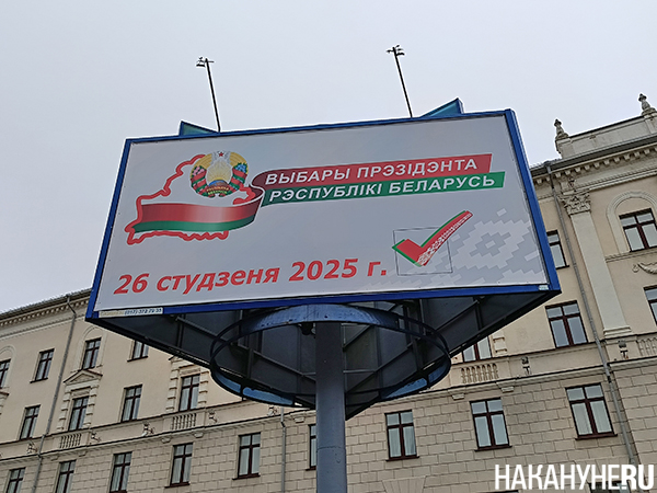 Баннер о выборах в Республике Беларусь(2024)|Фото: Накануне.RU