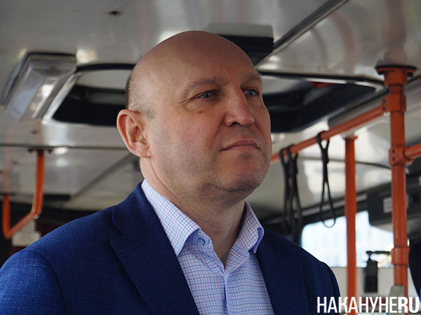 Директор филиала "Автобусные перевозки" ЕМУП "Гортранс" Виктор Замков(2025)|Фото: Накануне.RU
