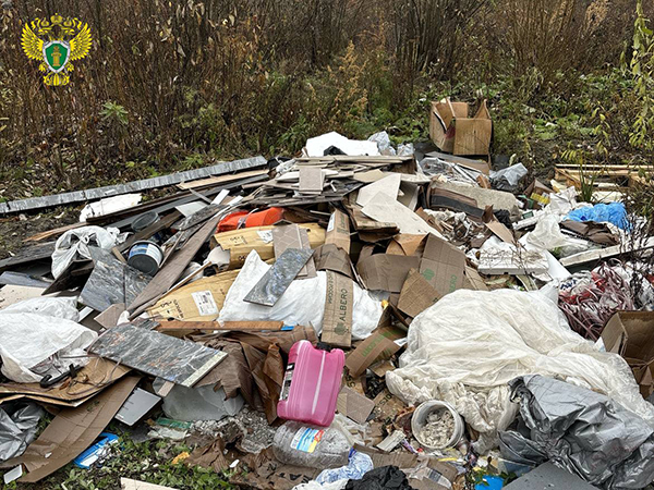 Несанкционированная свалка в районе ООПТ "Шарташский лесной парк"(2025)|Фото: пресс-служба Прокуратуры Свердловской области