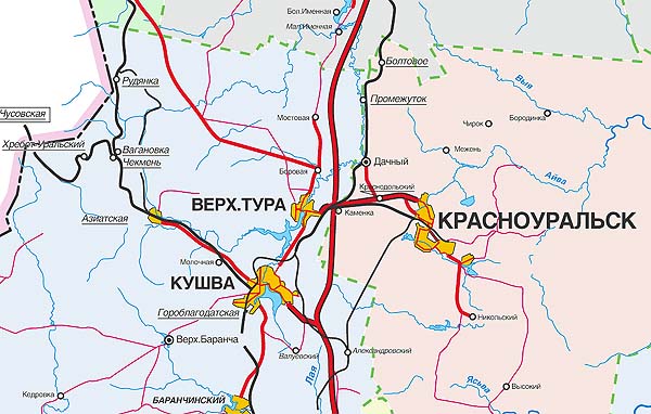 Карта осадков красноуральск свердловская область