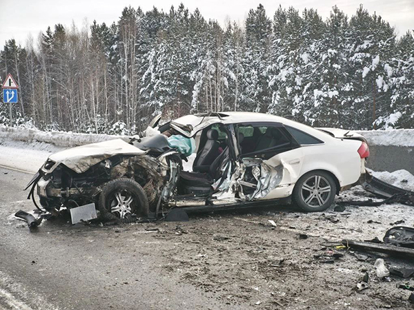Массовое ДТП на 32-м километре автодороги Тюмень-Боровский-Богандинский(2026)|Фото: Госавтоинспекция Тюменской области