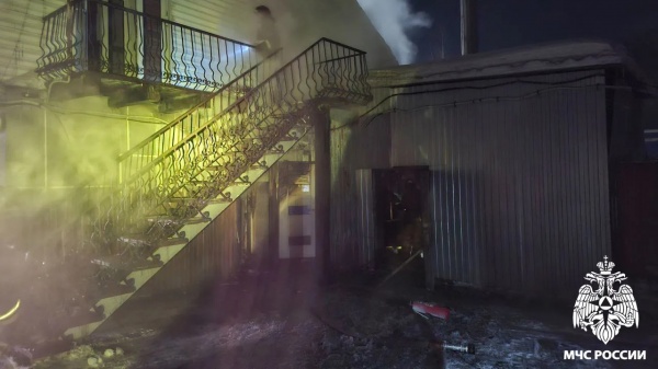 Пожар в сауне в Прокопьевске(2026)|Фото: МЧС Кемеровской области