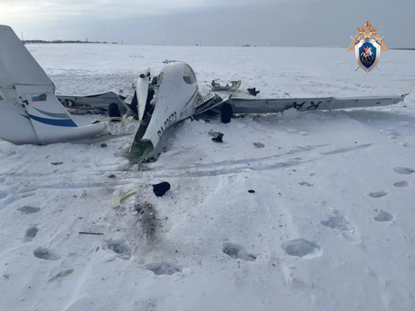 Крушение самолёта в Оренбургской области(2026)|Фото: Центральное МСУТ СК России