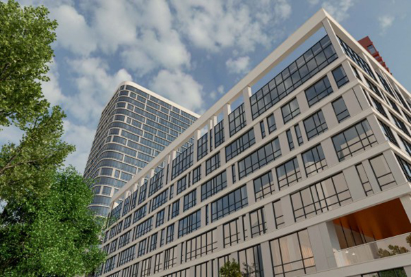 Рендер бизнес-квартала "Центральный" возле стадиона "Екатеринбург-Арена"(2026)|Фото: пресс-служба "УГМК-Застройщик"