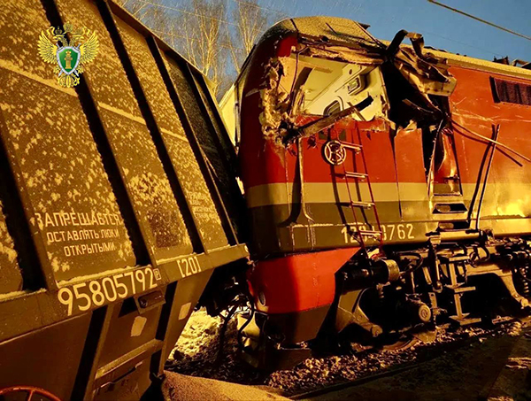 Сход грузовых вагонов на участке Ферма-Бахаревка Свердловской железной дороги в Пермском районе(2026)|Фото: пресс-служба Уральской транспортной прокуратуры