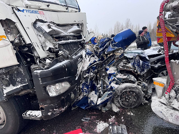 ДТП на 107-м километре федеральной автодороги Тюмень-Ханты-Мансийск в Ярковском округе(2026)|Фото: Госавтоинспекция Тюменской области