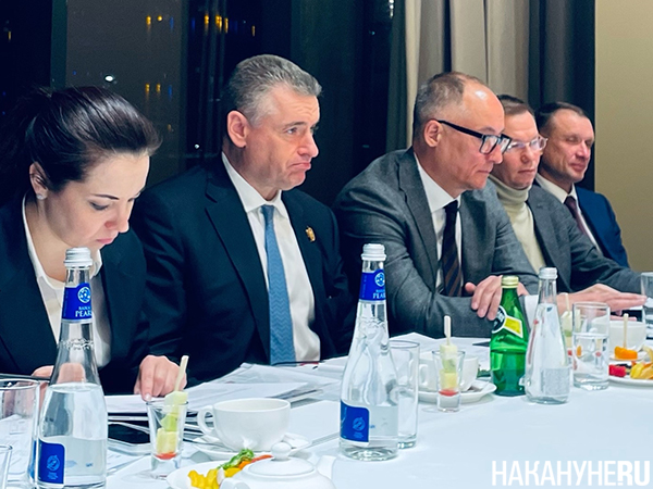 Леонид Слуцкий и Константин Бабкин на встрече с предпринимательским сообществом в Екатеринбурге(2026)|Фото: Накануне.RU