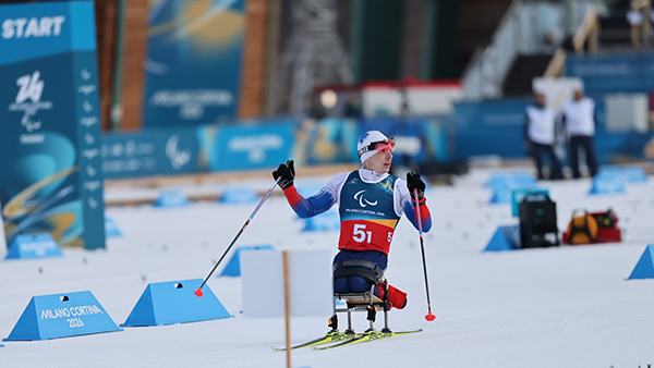Иван Голубков на зимних Паралимпийских играх в Италии(2026)|Фото: Дмитрий Челяпин / Матч ТВ