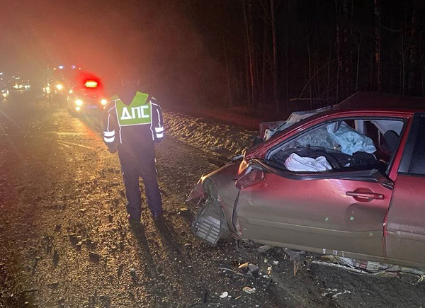 Смертельное ДТП на 3-м километре автодороги "Новоокунево – Рефтинский" в районе Асбеста(2026)|Фото: Управле­ние Госавтоинспекции ГУ МВД России по Св­ердловской области