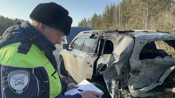 ДТП с возгоранием двух автомобилей в Тугулымском районе(2026)|Фото: Управле­ние Госавтоинспекции ГУ МВД России по Св­ердловской области