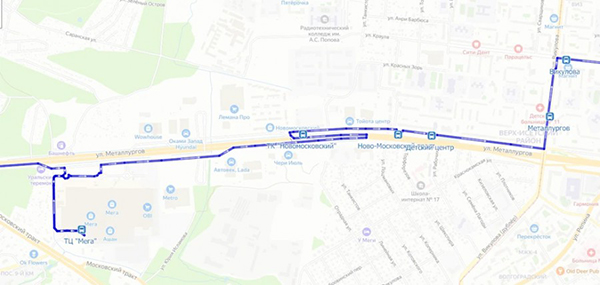 Схема движения автобусов на период закрытия движения транспорта по путепроводу Металлургов в Екатеринбурге(2026)|Фото: Администрация Екатеринбурга