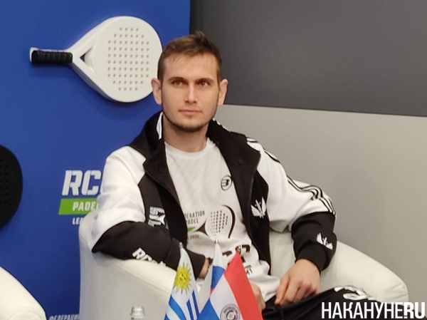 Евгений Данилов на пресс-конференции перед вторым этапом лиги RCC Padel в Екатеринбурге(2026)|Фото: Накануне.RU