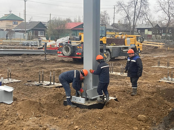 Строительство физкультурно-оздоровительного комплекса в Камышлове(2026)|Фото: пресс-служба строительного холдинга "Атом"