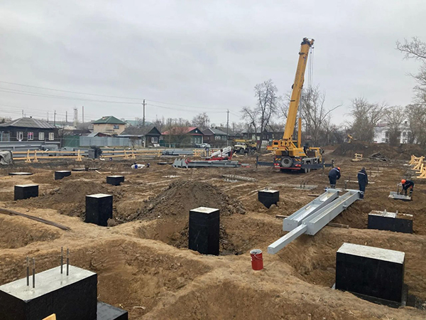 Строительство физкультурно-оздоровительного комплекса в Камышлове(2026)|Фото: пресс-служба строительного холдинга "Атом"