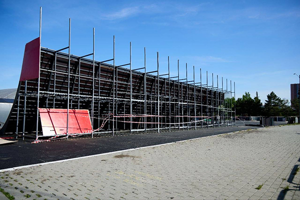 Строительство скейт-парка "РМК Экстрим" в центре Челябинска(2026)|Фото: Валерий Звонарев