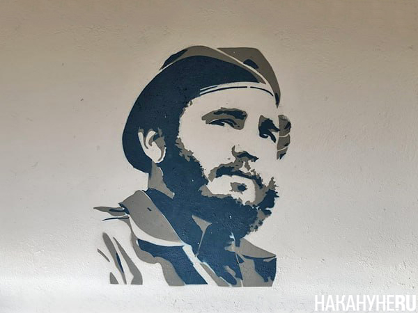Изображение Фиделя Кастро в этнодеревне Дрвенград (Мечавник), созданной Эмиром Кустурицей в Сербии(2019)|Фото: Накануне.RU