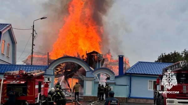 Пожар в церкви в Ессентуках(2026)|Фото: ГУ МЧС России по Ставропольскому краю