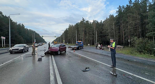 ДТП с рейсовым автобусом на 41-м километре автомобильной дороги Екатеринбург – Алапаевск(2026)|Фото: Управле­ние Госавтоинспекции ГУ МВД России по Св­ердловской области