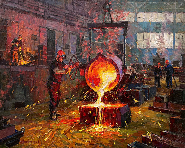 Картина Андрея Вилкова "Покорители труда"(2026)|Фото: пресс-служба фестиваля "Время, вперед!"