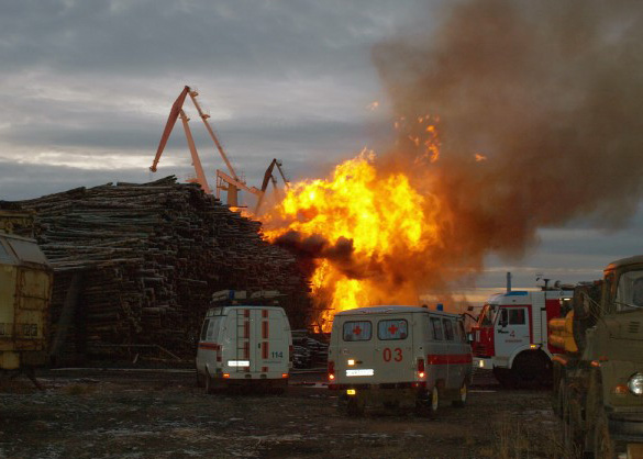 пожар архангельск порт | Фото: 29.mchs.gov.ru