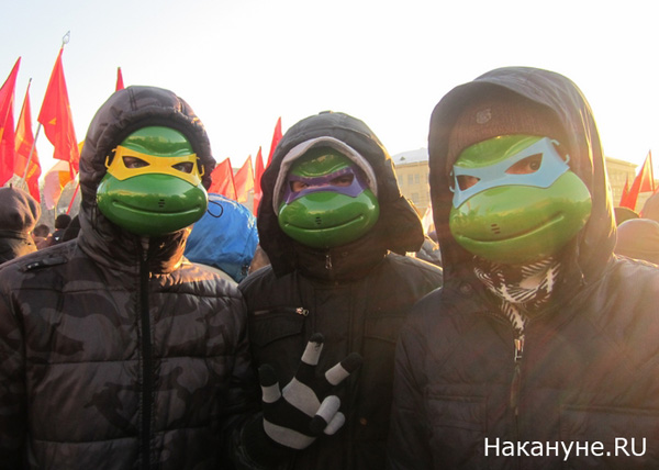 митинг, новосибирск, черепашки ниндзя  | Фото: Накануне.RU